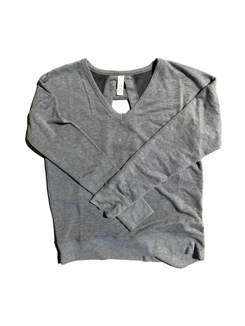 Balance Athletic Long Sleeve Cutout Sweater Gray Size L NWOT